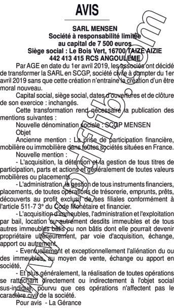 Contenu publication