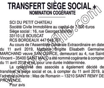 Contenu publication