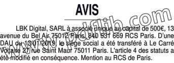 Contenu publication