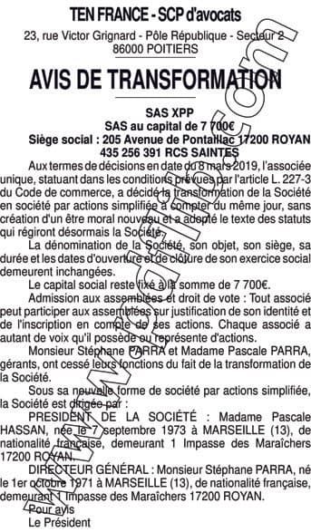 Contenu publication