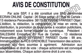 Contenu publication