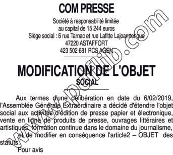 Contenu publication