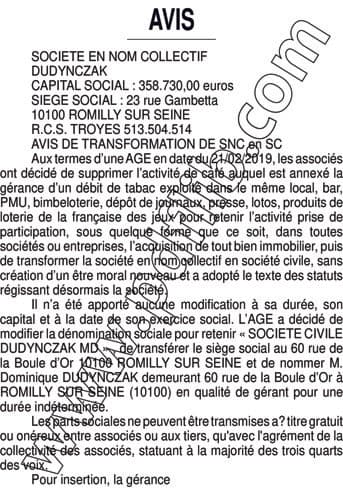 Contenu publication