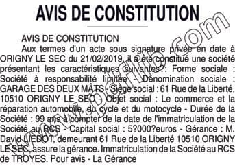 Contenu publication