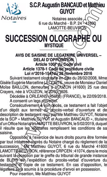 Contenu publication