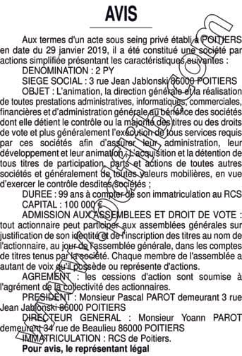 Contenu publication