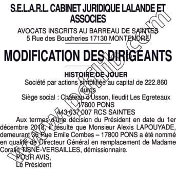 Contenu publication