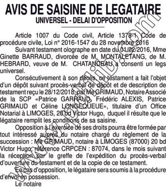 Contenu publication