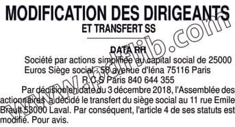 Contenu publication