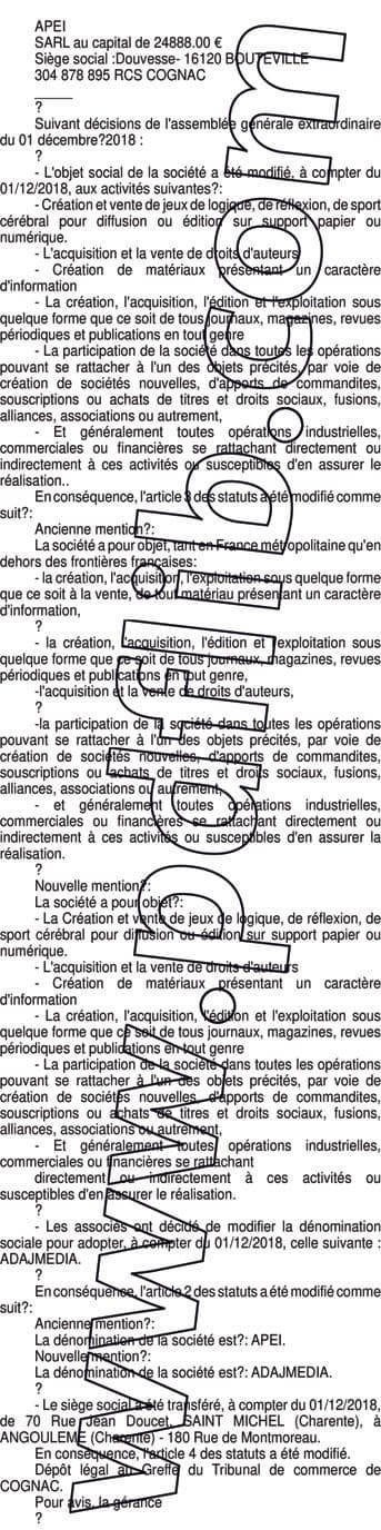 Contenu publication