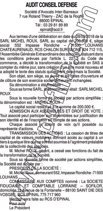 Contenu publication