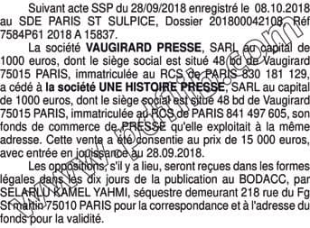 Contenu publication