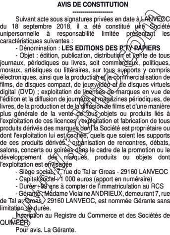 Contenu publication