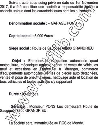 Contenu publication