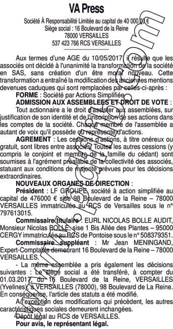 Contenu publication