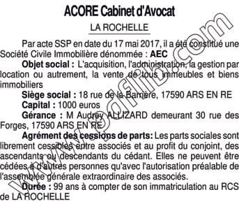 Contenu publication