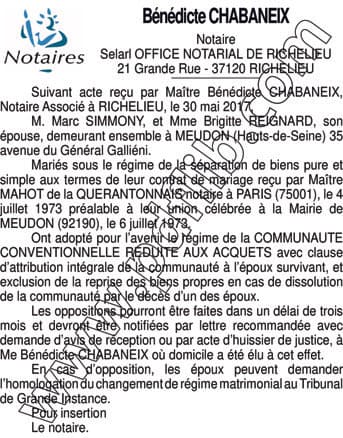 Contenu publication