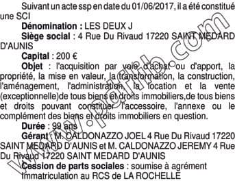 Contenu publication