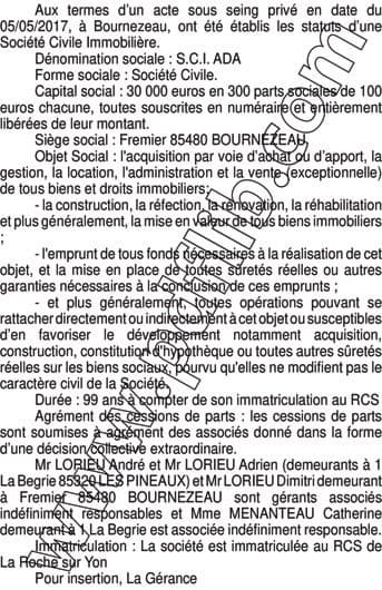 Contenu publication
