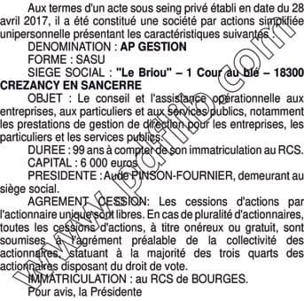 Contenu publication