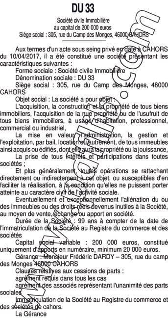 Contenu publication