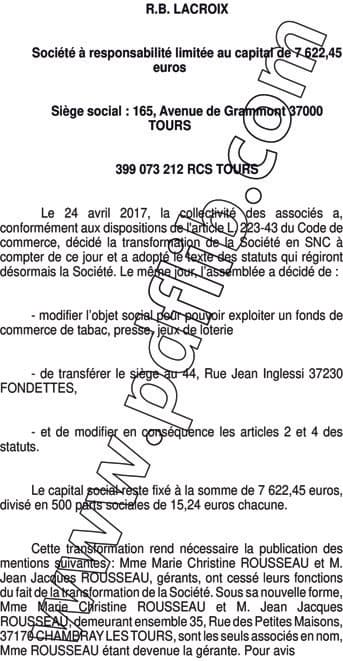 Contenu publication
