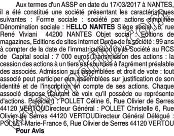 Contenu publication