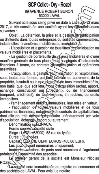 Contenu publication