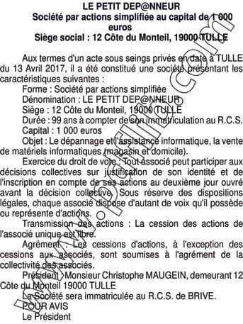 Contenu publication
