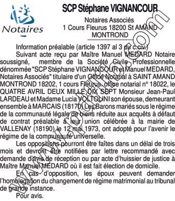 Contenu publication