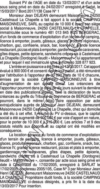Contenu publication