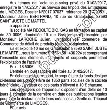 Contenu publication