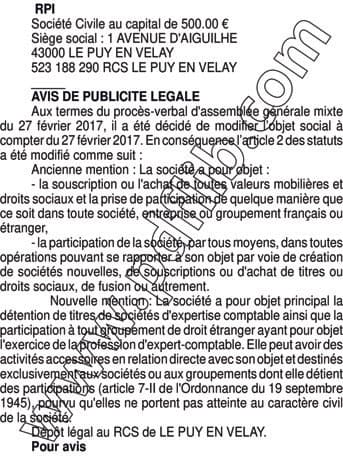 Contenu publication