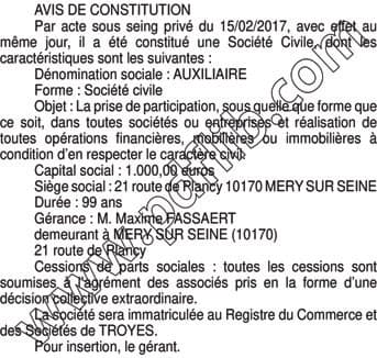 Contenu publication