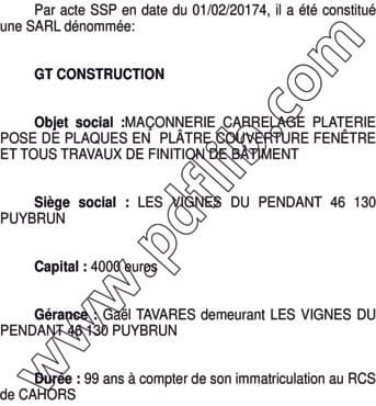 Contenu publication