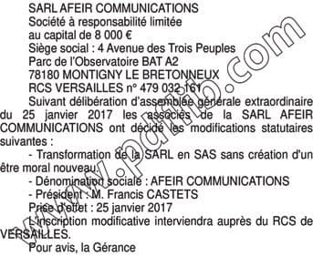 Contenu publication