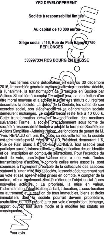 Contenu publication