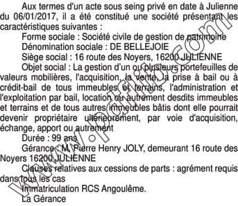 Contenu publication