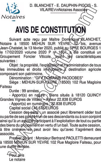 Contenu publication