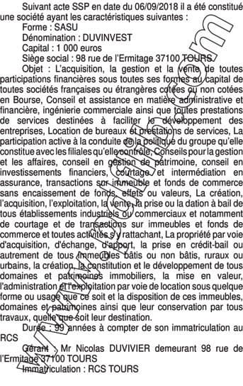 Contenu publication