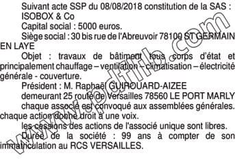 Contenu publication