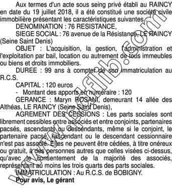 Contenu publication