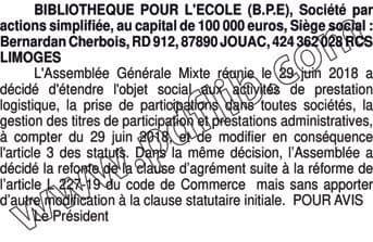 Contenu publication