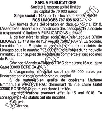 Contenu publication