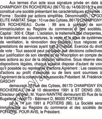Contenu publication