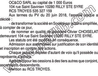 Contenu publication