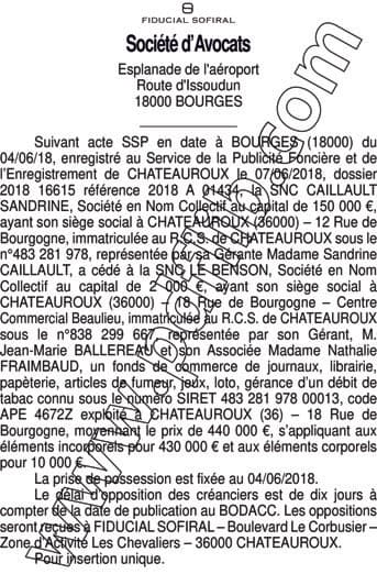 Contenu publication