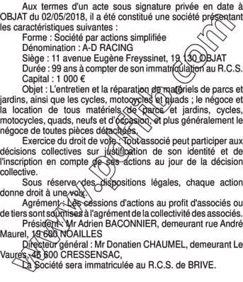 Contenu publication