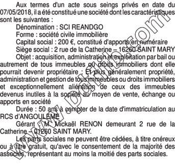 Contenu publication