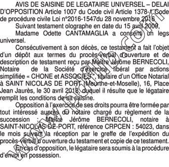 Contenu publication